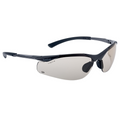 Bolle CONTOUR II (SIDEWINDER) SAFETY SPECTACLES PC CSP BROWN PLATINUM NYLON RUBBER HALF FRAME