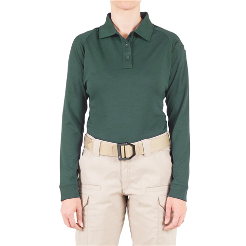 First Tactical W Performance LS Polo - Spruce Green
