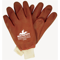 MCR Safety Red Sandy PVC Knit Wrist Jersey