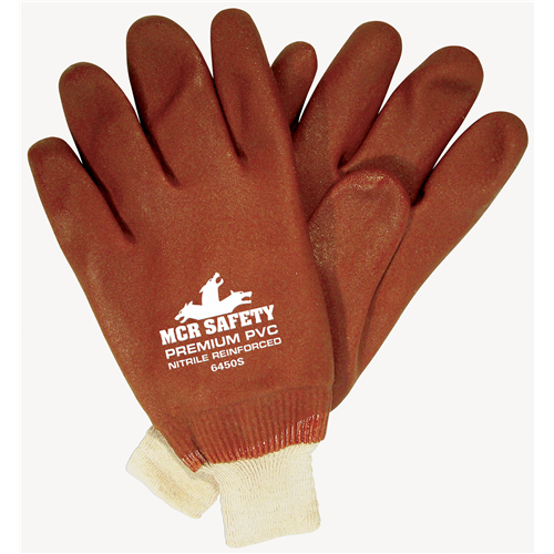 MCR Safety Red Sandy PVC Knit Wrist Jersey