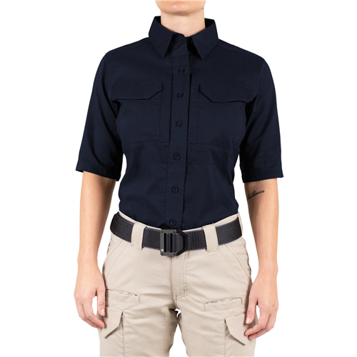 First Tactical W V2 Tactical S/S Shirt - Midnight Blue