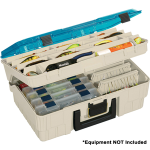 Plano Two-Tier XL Magnum Satchel - Beige/Blue