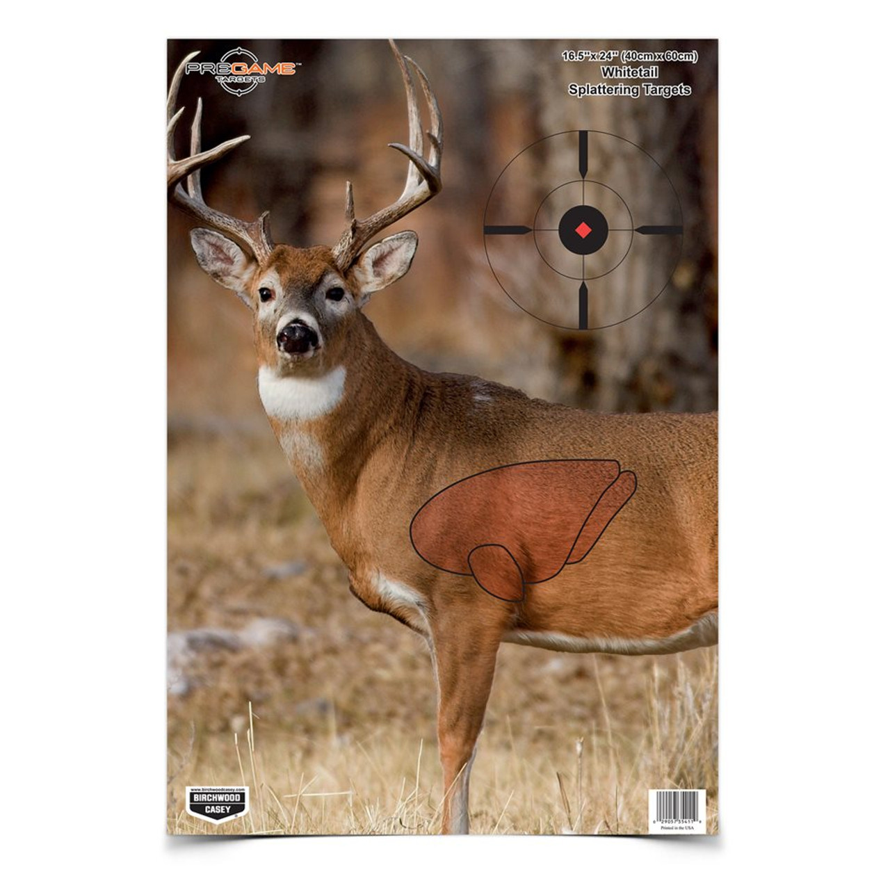 Birchwood Casey PREGAME 16.5 x 24 Inch Whitetail Deer, 3 Targets