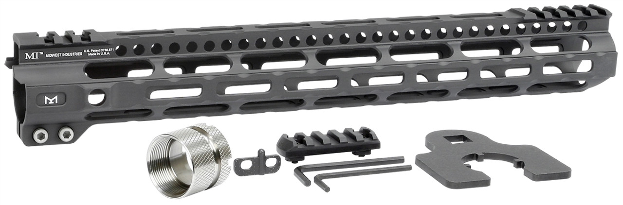 Midwest Industries Ultra Lightweight One Piece Free Float Handguard, M-LOK