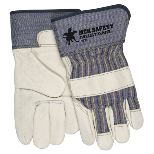 MCR Safety Mustang Grain Cow Leather Palm Glove