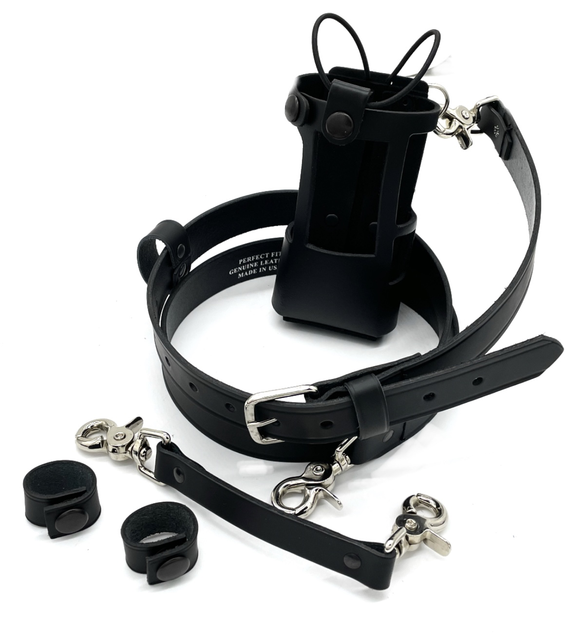 Perfect Fit Firefighter Radio Holder w/ Beltslide & D-Rings Bundle