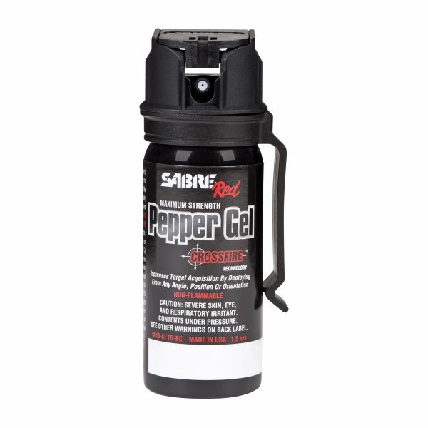 Sabre Crossfire Pepper Gel w/ Belt Clip