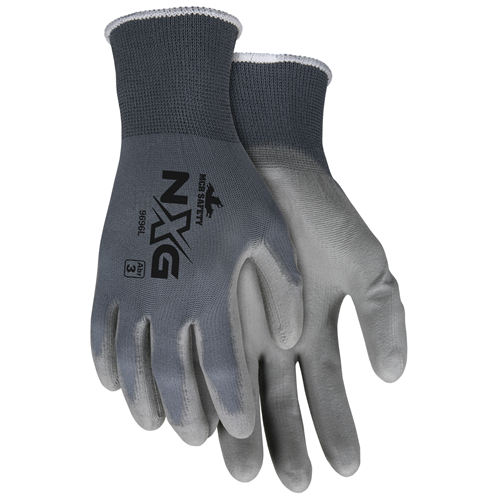 MCR Safety Ultra Tech Gray PU, Palm Nylon 13 Gauge