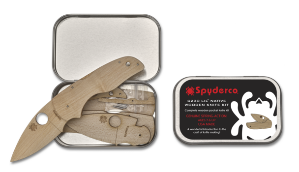 Spyderco WOODEN KIT LIL' NATIVE