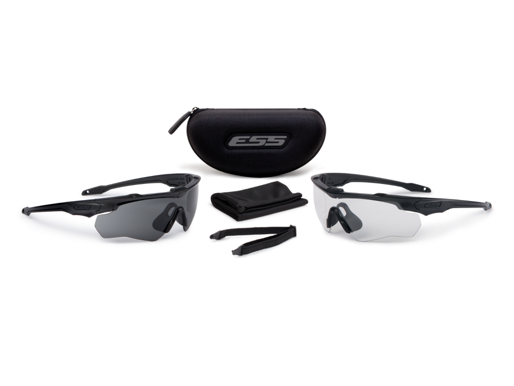 ESS Crossblade 2X Black w/ Clear & Smoke Gray Lenses