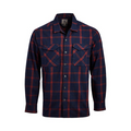 Vertx Canyon River Flannel Shirt - Midnight Clay Plaid