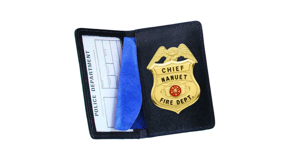 Strong Leather Company Side Open Badge Case