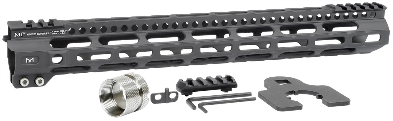 Midwest Industries Ultra Lightweight One Piece Free Float Handguard, M-LOK