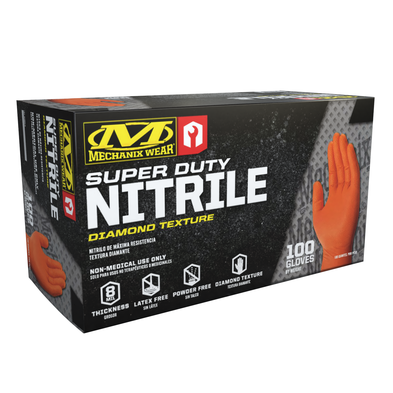 Mechanix Wear 8 Mil Nitrile RDT Gloves - 100 Pack