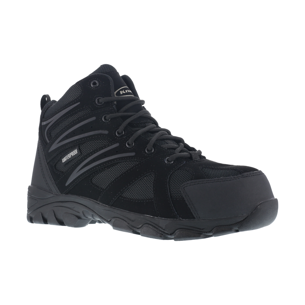 Reebok Knapp - Ground Patrol Waterproof Trail Hiker w/ Composite Toe - Black