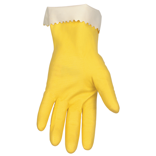 MCR Safety Ylw 15 mil flock 12 latex canner