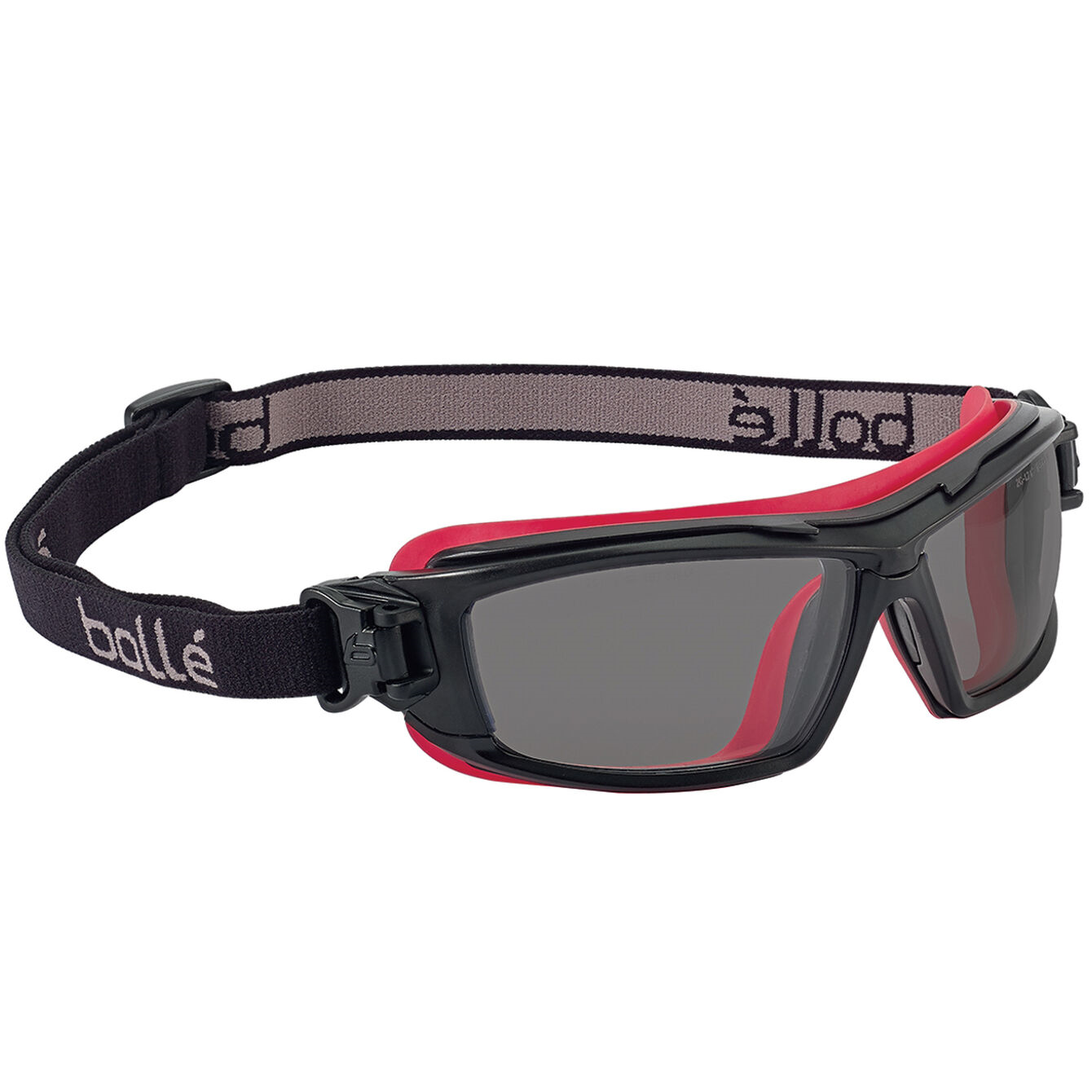 Bolle ULTIM8 SAFETY SPECTACLES PC SMOKE PLATINUM PC TPR HYBRID BLACK