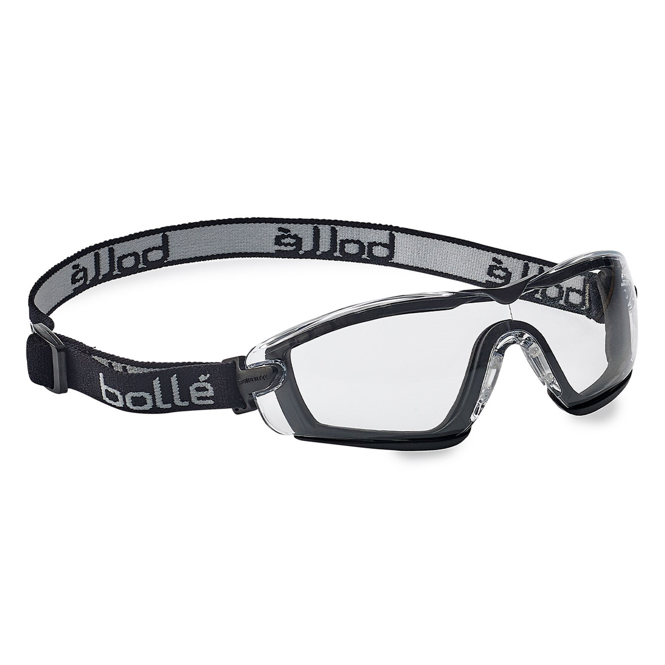 Bolle COBRA SAFETY GOGGLE SAFETY PC CLEAR PLATINUM SEALED NYLON SEALED BLACK