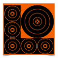 Birchwood Casey Big Burst 8 Inch & 4 Inch Bull's-Eye Target, 3 Sheets