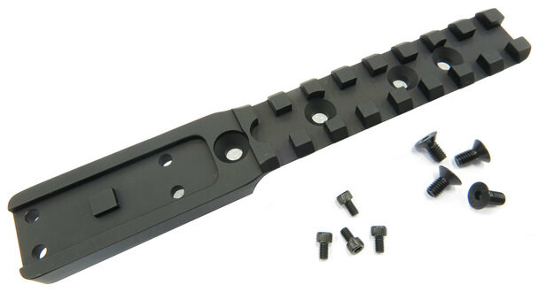Battle Steel Armor Benelli M4 Top Rail w/ Integrated Aimpoint & HoloSun Micro Sight Base