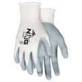 MCR Safety White Shell/Gray Nitrile Coat