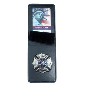 Perfect Fit Duty Leather Top Opening Badge Case - 3.00''x4.25''
