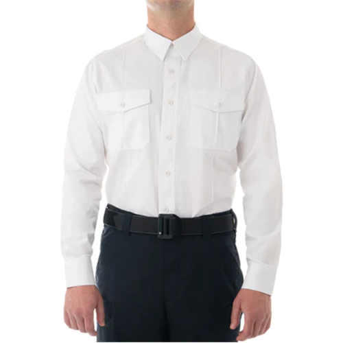 First Tactical M CTN Station L/S Shirt - White