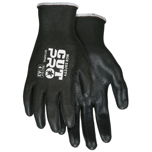 MCR Safety Memphis Cut Pro, Black HPPE, Black PU