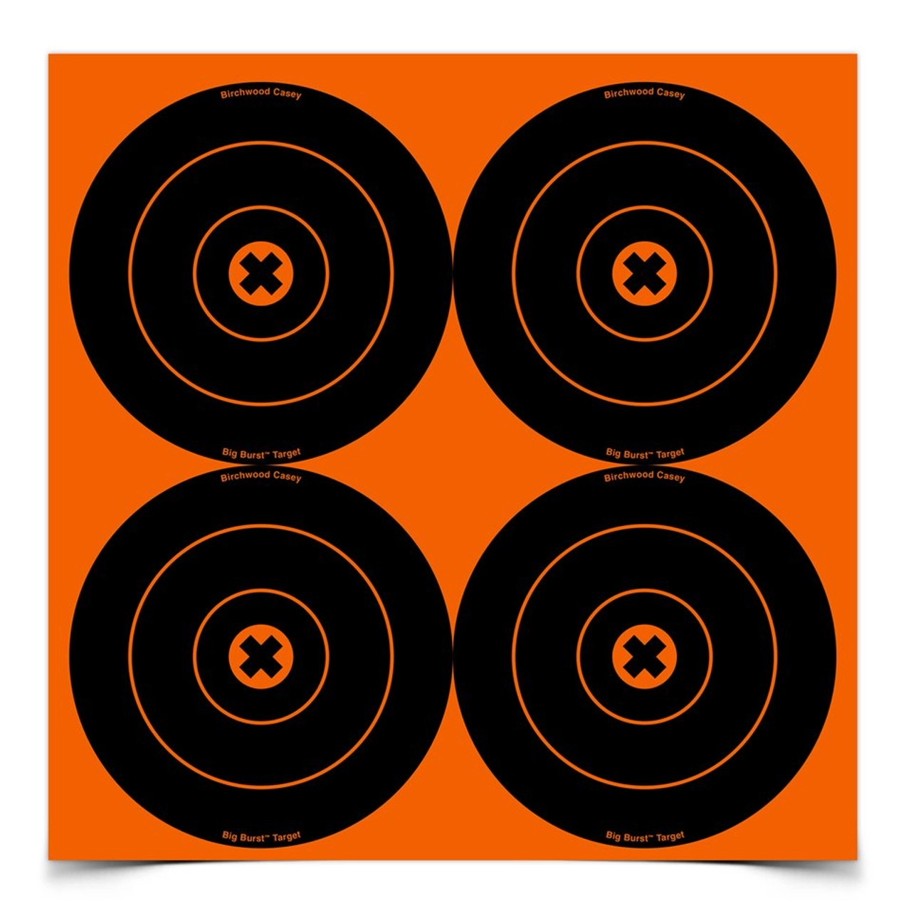 Birchwood Casey Big Burst 6 Inch Bull's-Eye target, 3 Sheets