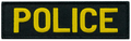 Hero's Pride POLICE Patch - Gold/Black - 5.25''x1.5''