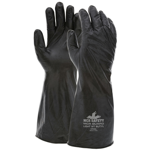 MCR Safety Unsupported Butyl Glove,14 5 Mil