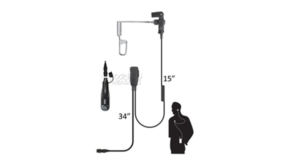 Code Red Headsets Recruit Single Wire Microphone