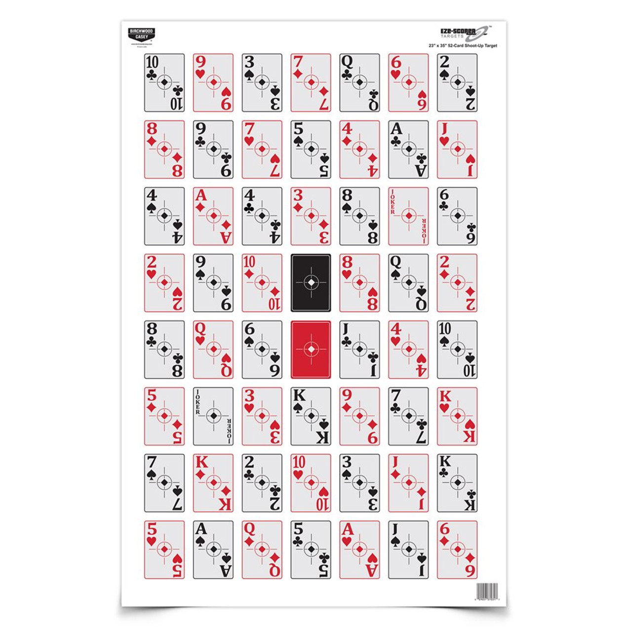Birchwood Casey Eze-Scorer 23 x 35 52-Card Shoot-Up Target