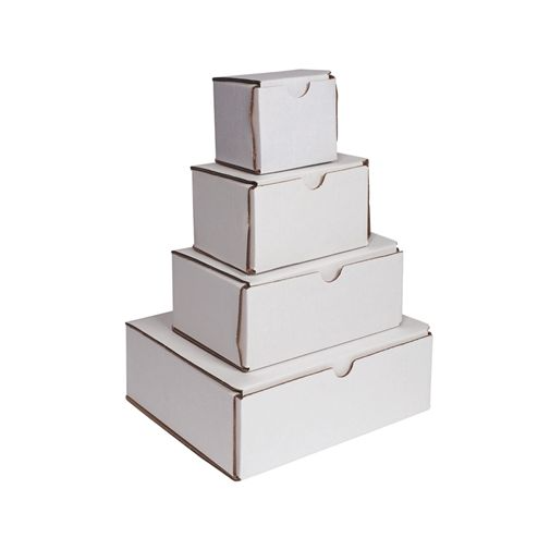Sirchie Corrugated White Folding Evidence Boxes - 7''x5''x3''