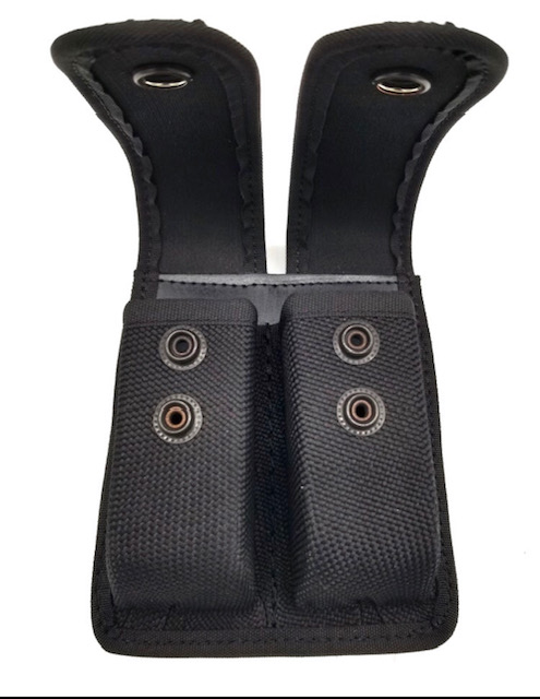 Perfect Fit Nylon Closed Top Double Mag Pouch - Large