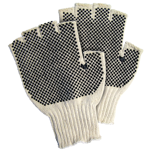 MCR Safety Cotton/Polyester Fingerless Dot