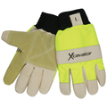 MCR Safety Grain Pig Dbl Palm High Vis Glv KW