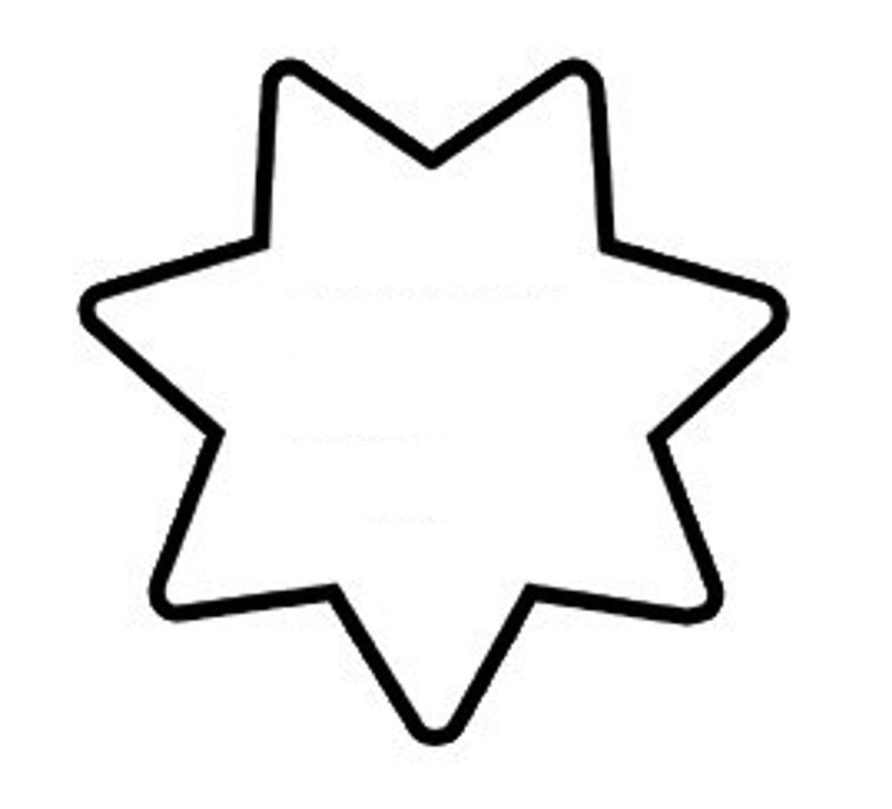 Hero's Pride Deluxe Recessed Cutout Small Round Badge Holder - 7 Point Star