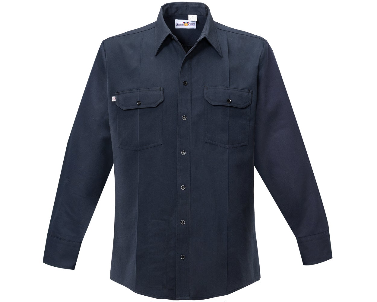 Flying Cross Cross Fire-Retardant Button-Front Long Sleeve Woven Shirt - LAPD Navy