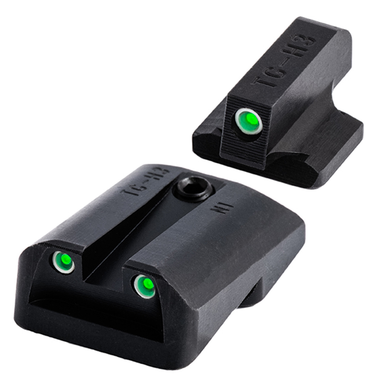 Truglo Tritium Night Sight Set for Novak 1911 .270/.500 - White Front/White Rear