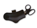 Perfect Fit Right Side Leather Scissor Holder w/ Clip