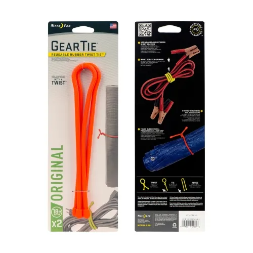 Nite-Ize Gear Tie Reusable Rubber Twist Tie