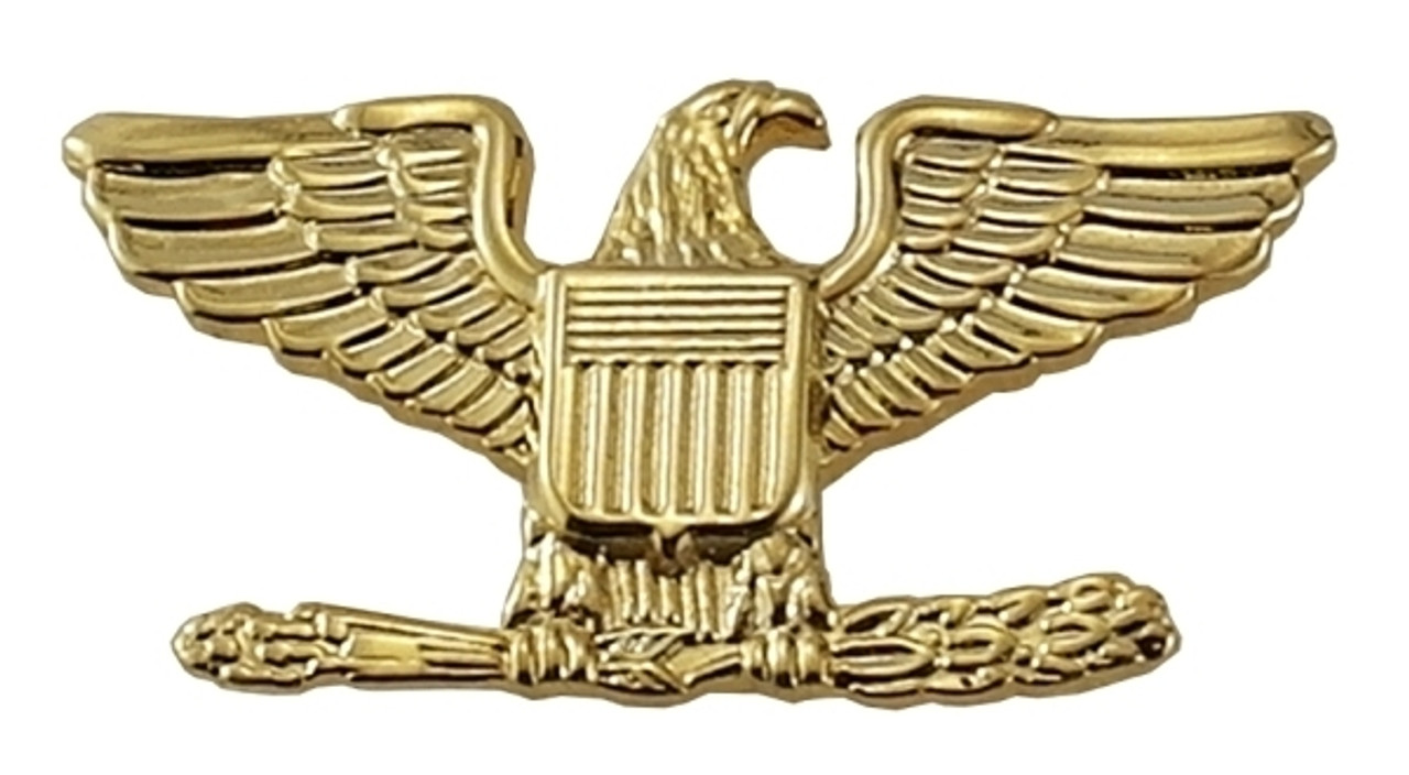 Hero's Pride Colonel Pin w/ 2 Posts & Clutch Back - 3/4'' High - Pair