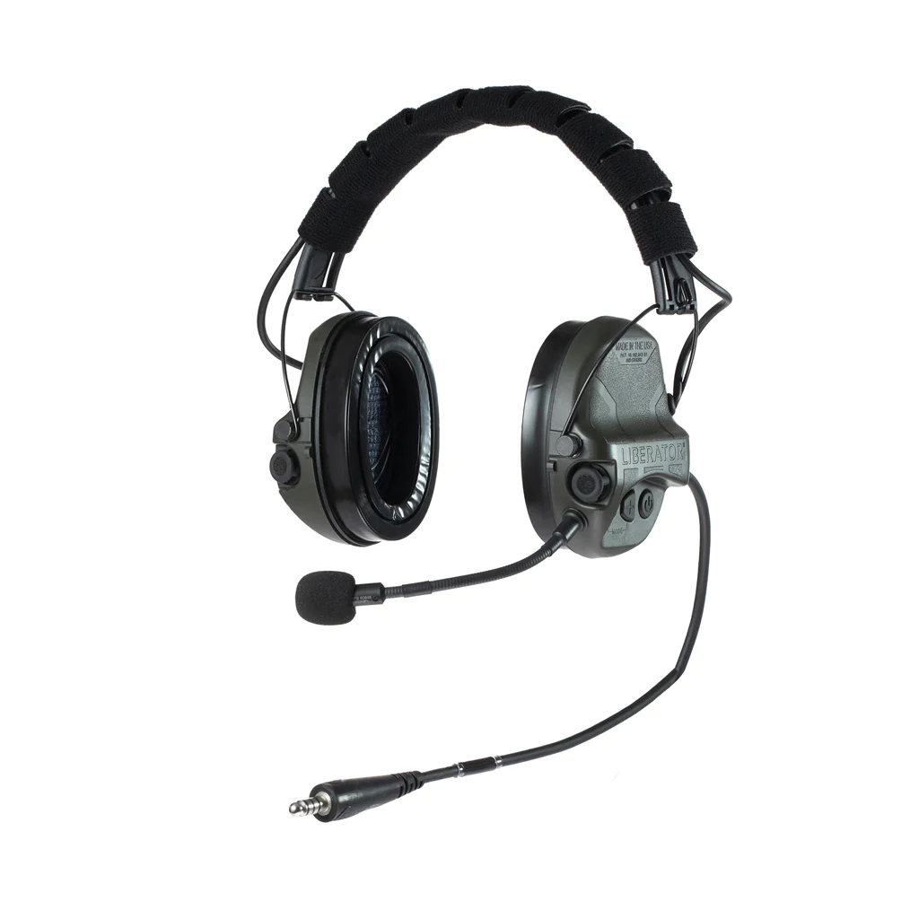 TCI Liberator IV Advanced Single Comm Headset Only with Hearing Protection