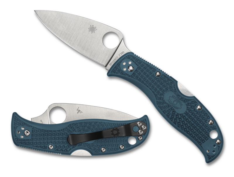 Spyderco LeafJumper Blue Lightweight K390 - Spyder Edge