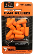 Walkers 7Pr Neon Org Plug In Blk Alcan