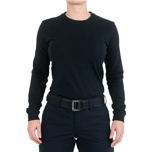 First Tactical W Tactix  Cotton L/S Tee - Midnight Blue