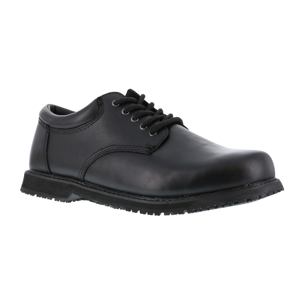 Reebok Grabbers - Friction Plain Toe Oxford w/ Soft Toe - Black