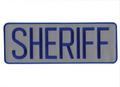 Hero's Pride SHERIFF Back Patch - Royal Blue/Reflective Grey - 11''x4''
