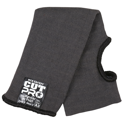 MCR Safety Reg Gray Kevlar 10 Sleeve, Thumb Slot